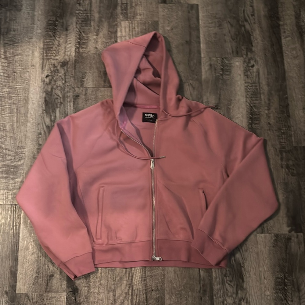 Abercrombie and Fitch YPB Full Zip Hooded Sweatshirt - Pink - Size Large